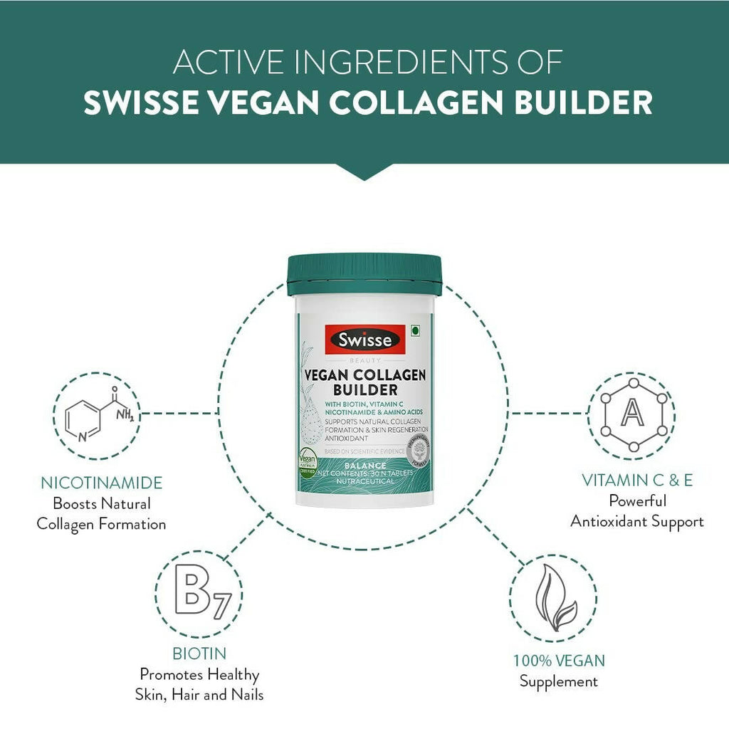 Swisse Vegan Collagen Builder with Biotin & Vitamin C