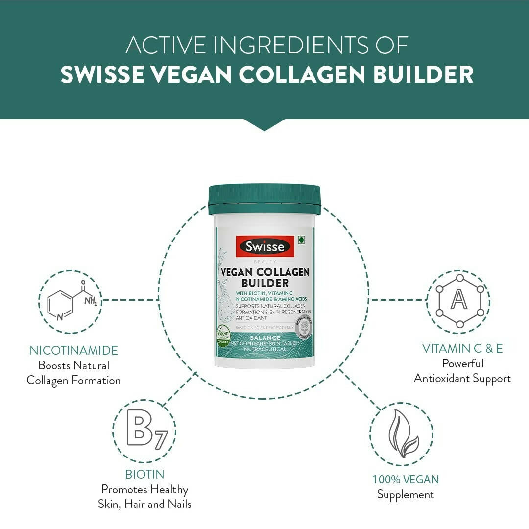 Swisse Vegan Collagen Builder with Biotin & Vitamin C