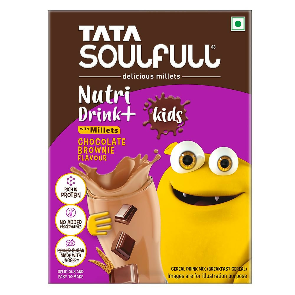 Tata Soulfull Nutri Drink+ For Kids With Millets - Chocolate Brownie Flavor