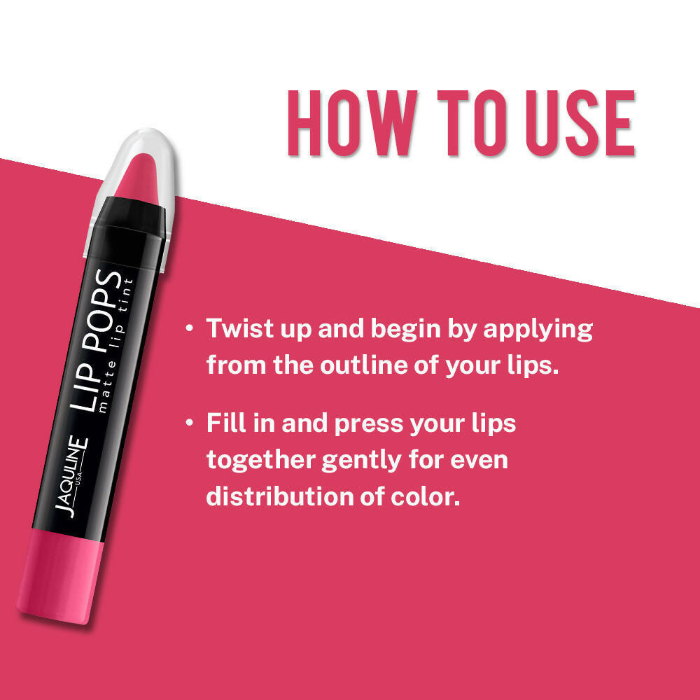 Jaquline USA Lip Pops Matte Lip Tint - Pink Pop 06