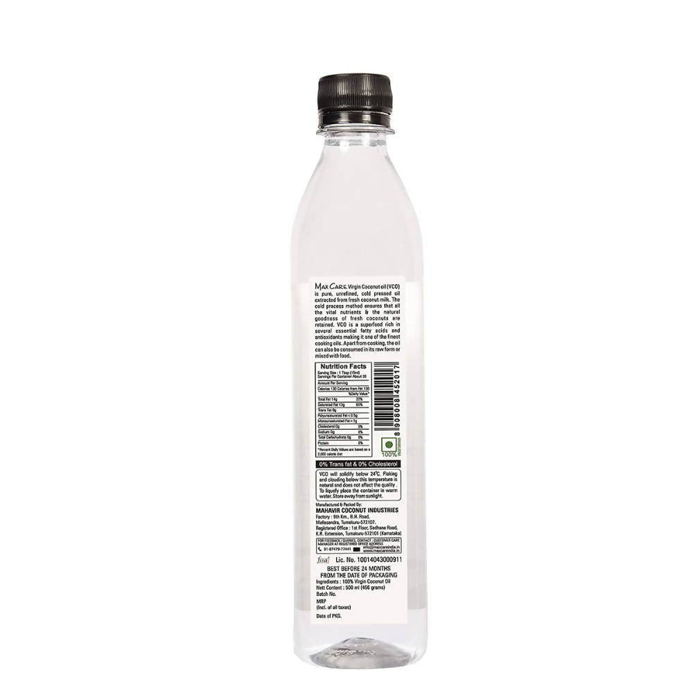 Max Care Cold Pressed Virgin Coconut Oil