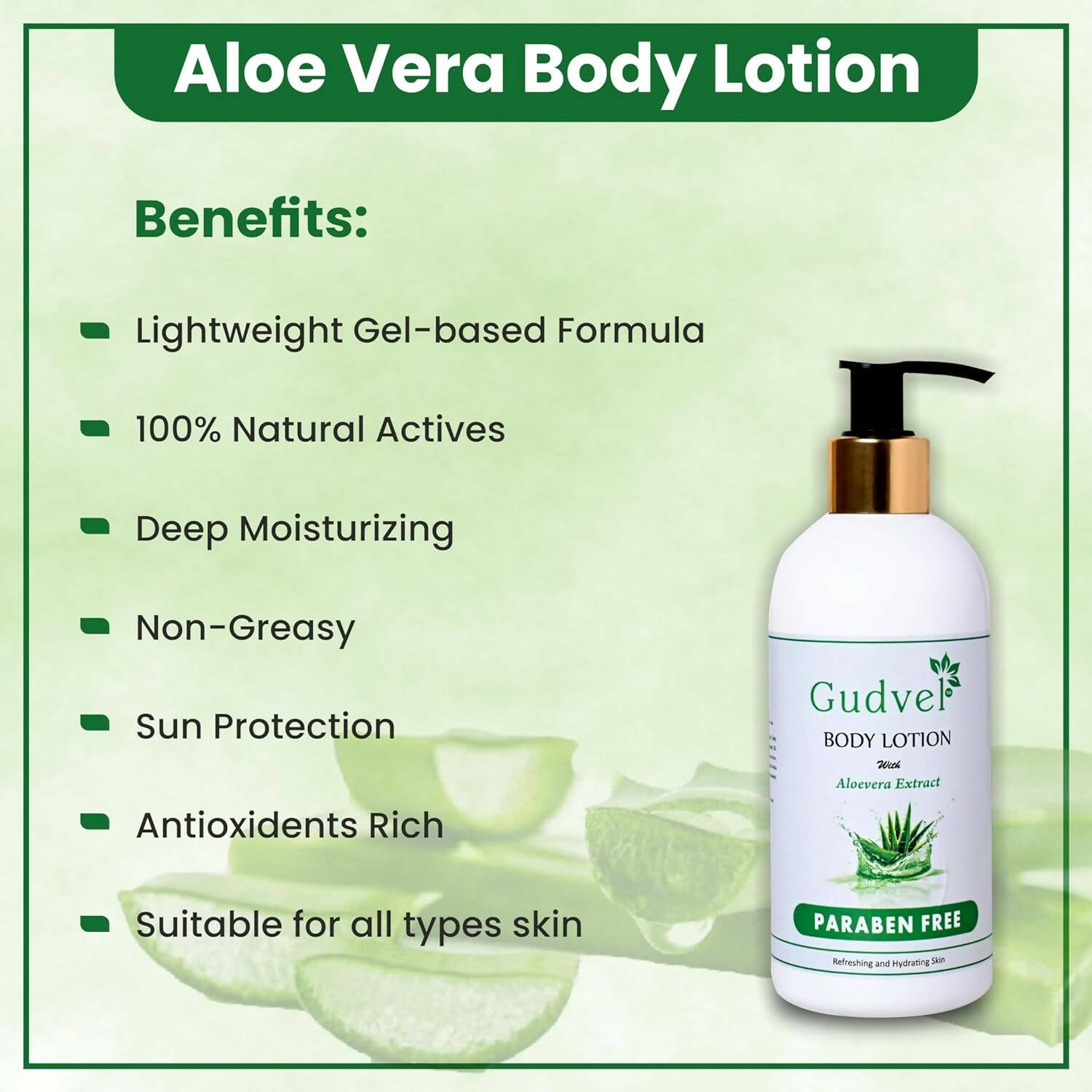 Gudvel Aloe Vera Body Lotion