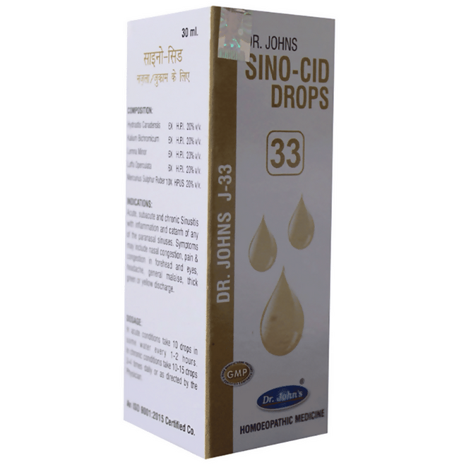 Dr. Johns J-33 Sinus Drops Main Image