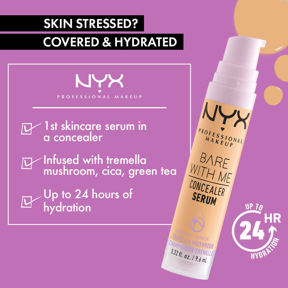 NYX Professional Makeup Bare With Me Serum And Calm Concealer - Tan