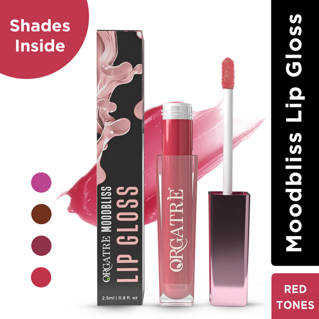 Orgatre MoodBliss Lip Gloss - Red Tones Main Image