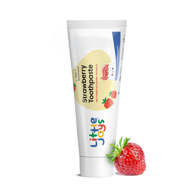 Little Joys Joys Strawberry Flavour Toothpaste For Kids (2-5 Yrs) Strengthens Gums & Whitens Teeth Hover Image