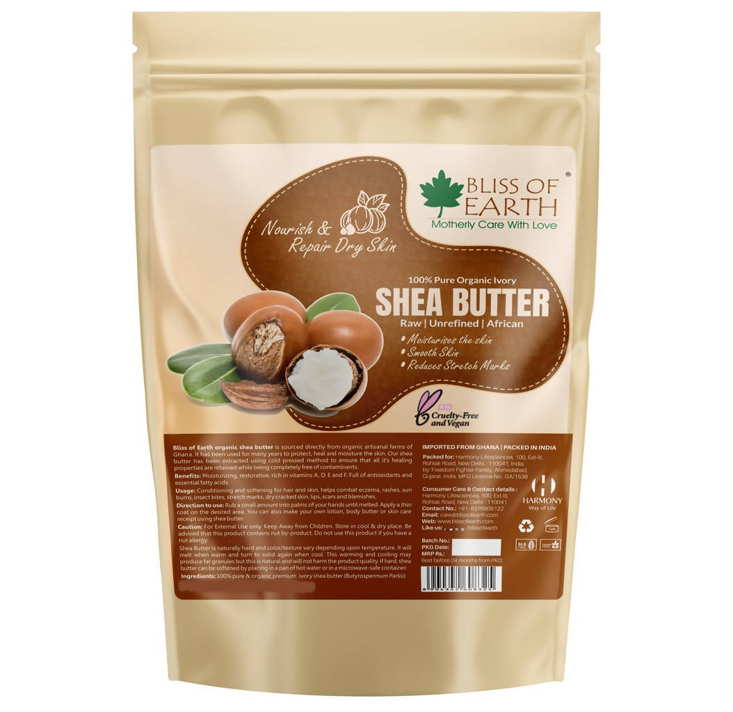 Bliss of Earth 100% Pure Organic Ivory Shea Butter