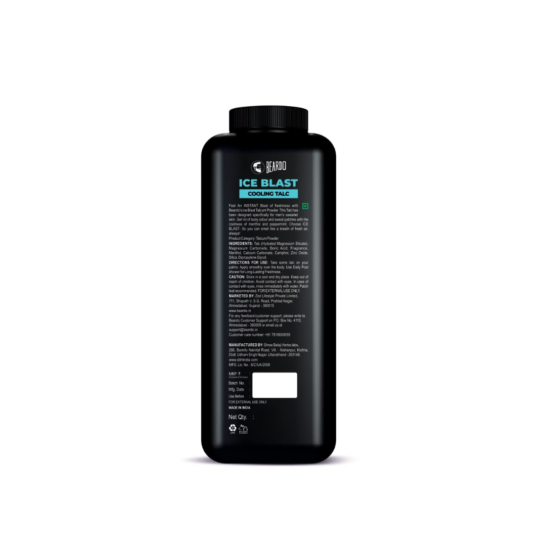 Beardo Ice Blast Cooling Talc Powder For Men