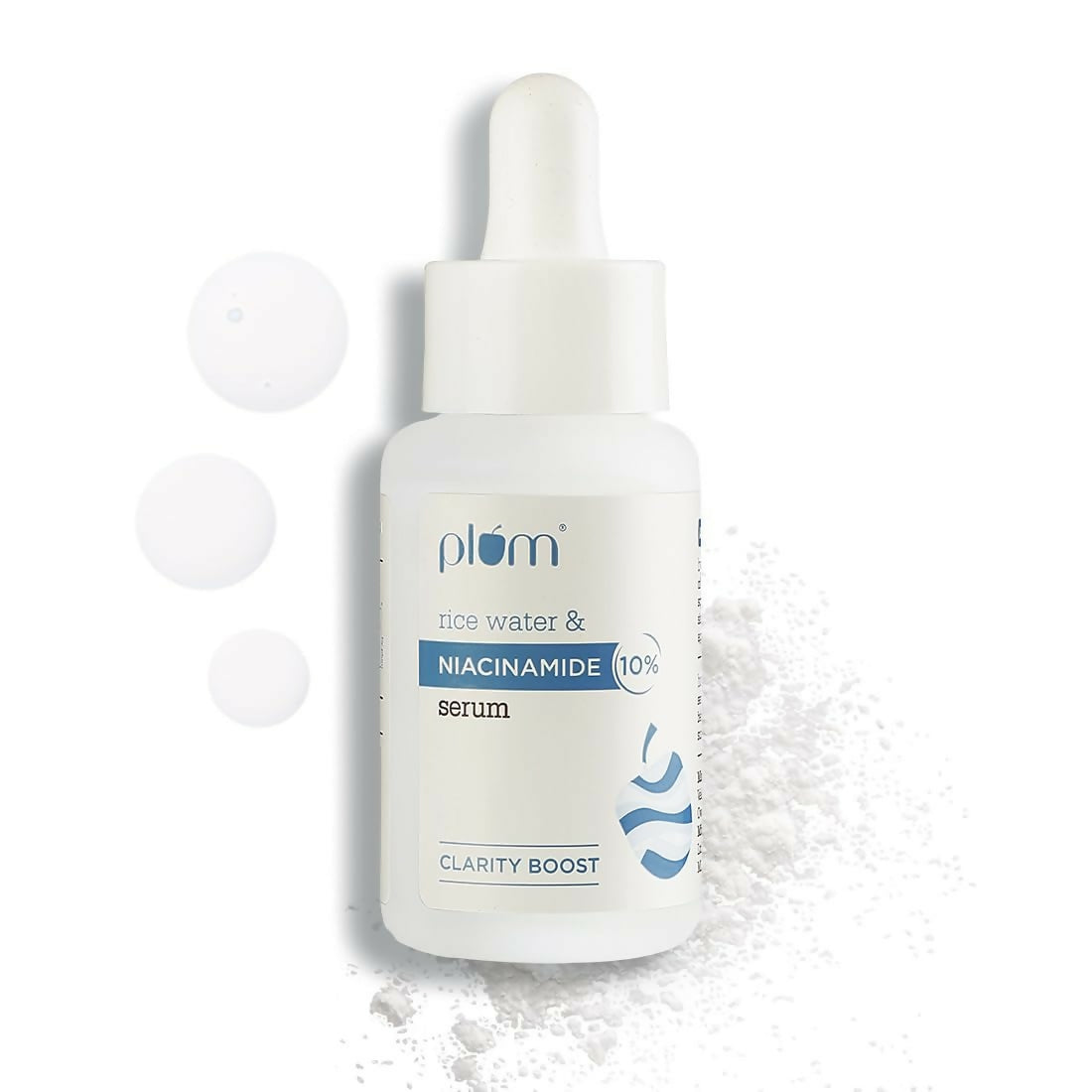Plum 10% Niacinamide Brightening Face Serum With Rice Water - Fades Blemishes & Dark Spots, Beginner Friendly