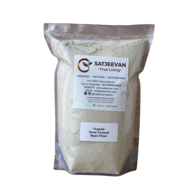Satjeevan Organic Stone-Ground Bajra Flour Hover Image