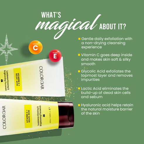 Colorbar Luminous Glowing & Brightening Face Wash with Vitamin C & Kojic Acid Main Image
