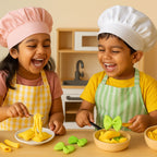 The Small Wonderland Pretend Play Fabric Pasta Set-60 Pieces-Realistic looking kids play food toys