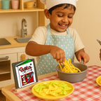 The Small Wonderland Pretend Play Fabric Pasta Set-60 Pieces-Realistic looking kids play food toys