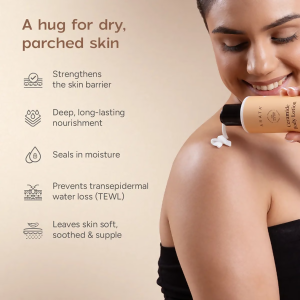 Arata Ceramide Body Lotion for Dry and Compromised Skin