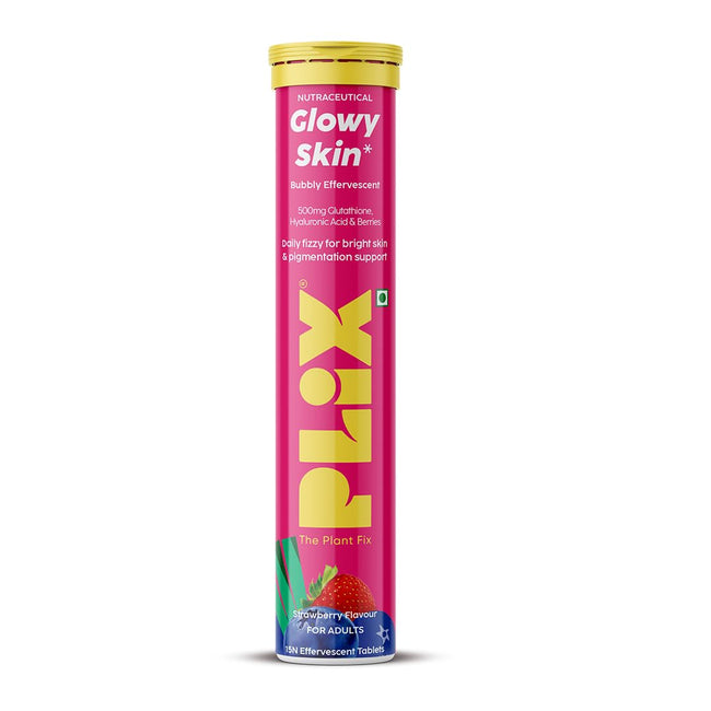 PLIX The Plant Fix Glowy Skin Effervescent Tablets - Strawberry Main Image