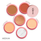 Gleva 5 In 1 Makeup stack Gleva 5 In 1 Makeup stack WIth Concealer, Bronzer, Blusher, Compact & Highlighter Smooth & Blendable Formula - Medium