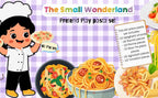 The Small Wonderland Pretend Play Fabric Pasta Set-60 Pieces-Realistic looking kids play food toys
