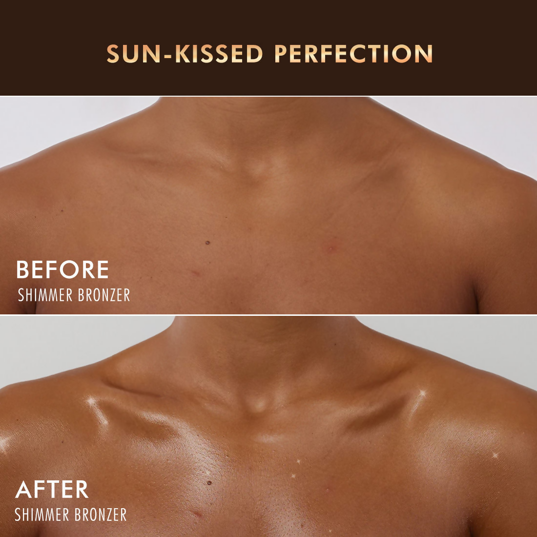 mCaffeine Body Sculpt Shimmer Body Bronzer Lotion For Sun Kissed Glow Illuminated & Moisturized Skin