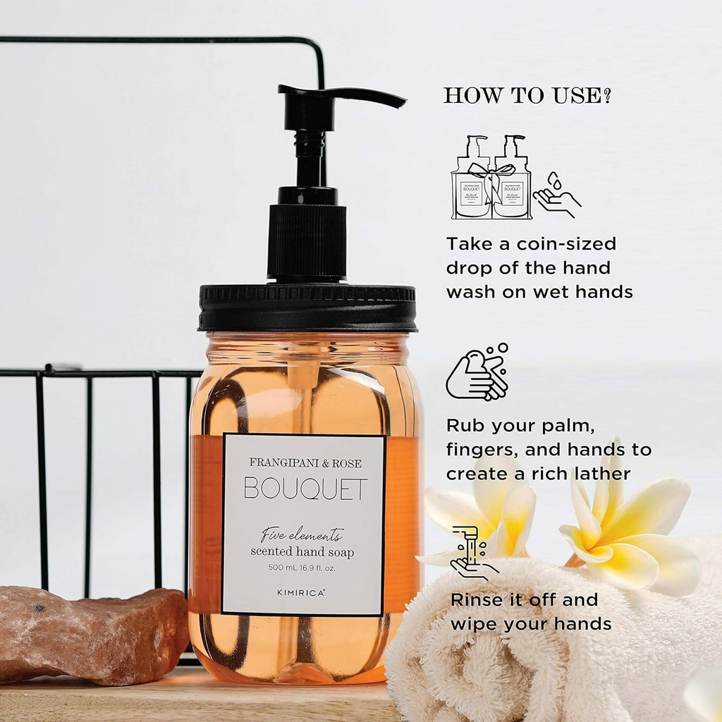 Kimirica Frangipani & Rose Scented Bouquet Hand Soap