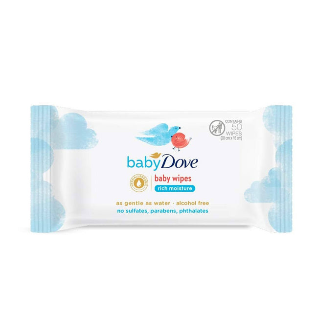 Baby Dove Rich Moisture Baby Wipes Hover Image