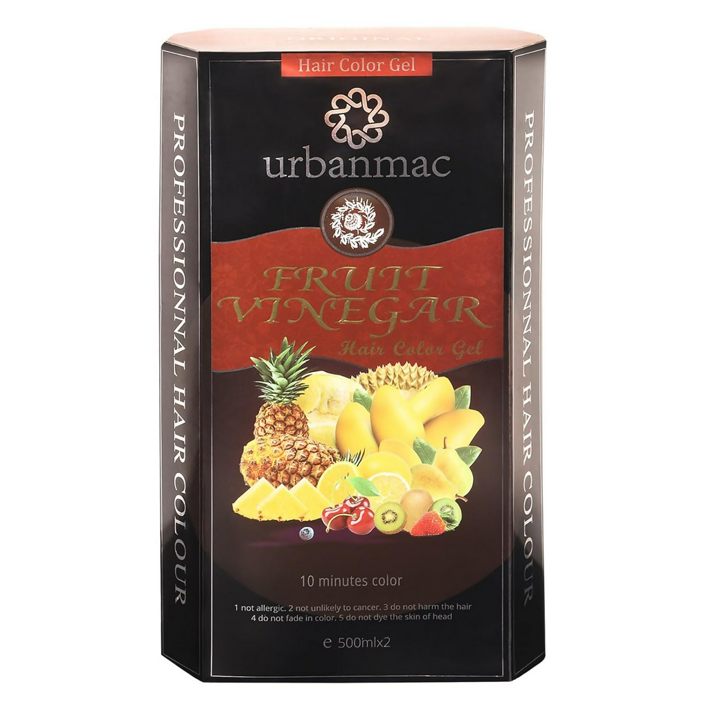 Urbanmac Fruit Vinegar Gel Hair Color Natural Hair Color Dye For Black