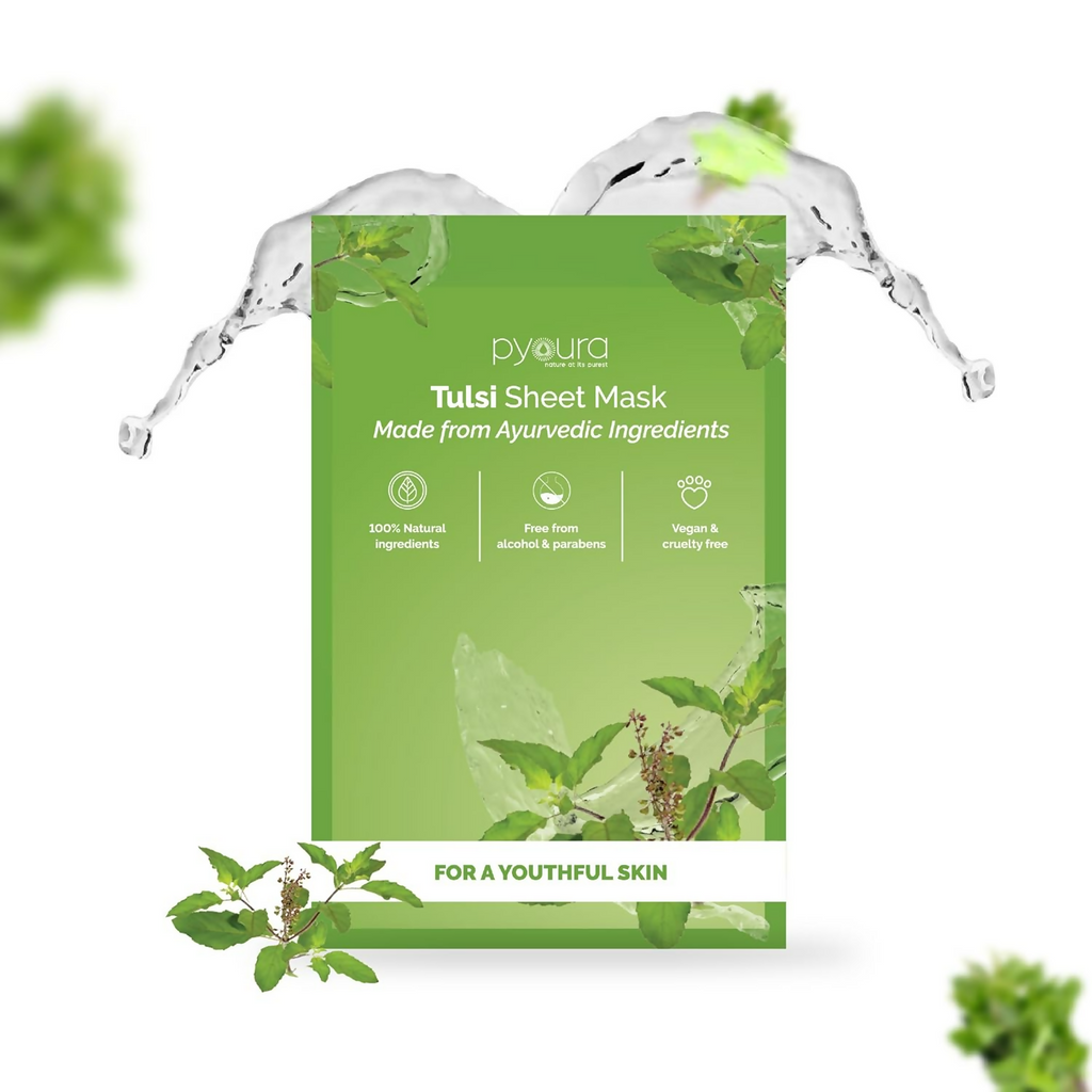 Pyoura Tulsi Healing Face Sheet Mask