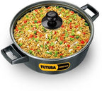 Hawkins Futura Non-stick Cook-n-Serve Bowl with Glass Lid 23 cm Diameter 3 L (NCB30G)