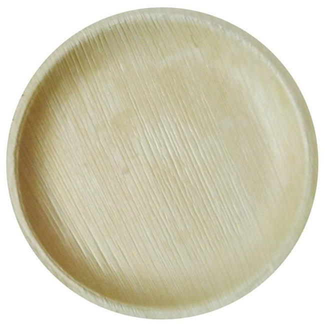 Eco Friendly Areca Leaf 8" Round Shallow Plate Hover Image