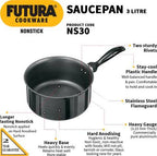 Hawkins Futura Non-stick Sauce Pan 20 cm Diameter 3 L (NS30)