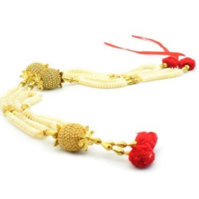 Puja N Pujari Pearl Beads Garland For God Idols Main Image