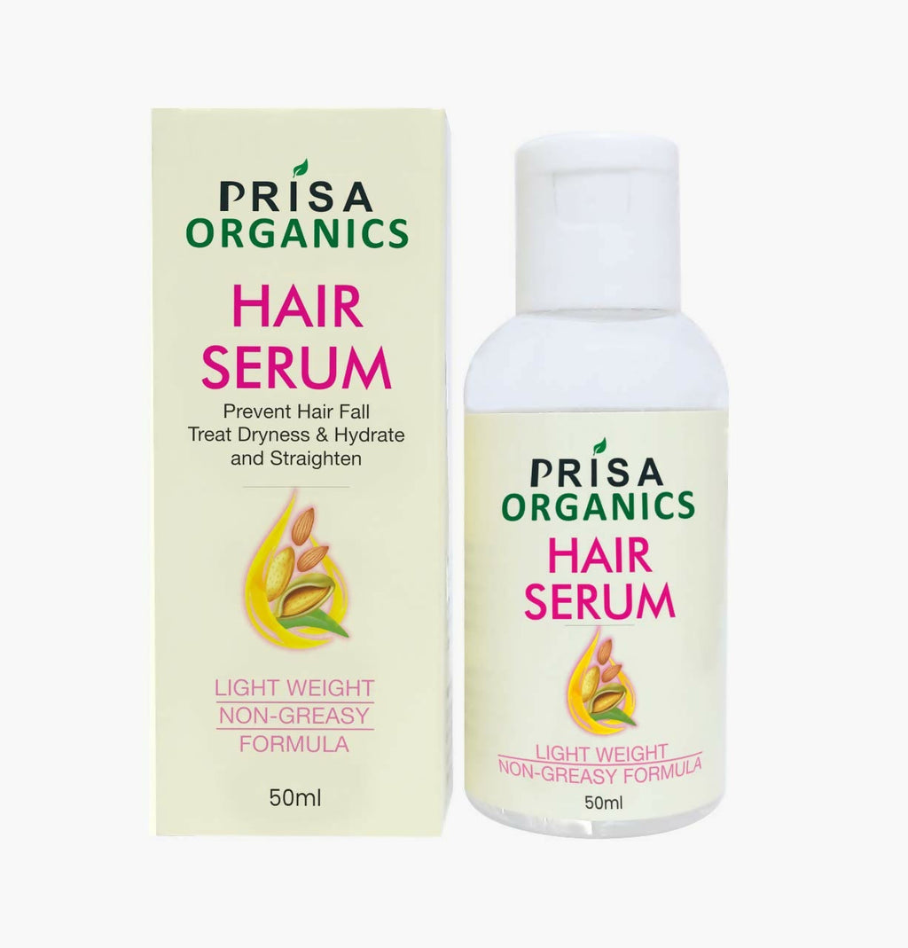 Prisa Organics Hair Serum With Argan Oil & Vitamin E - Promotes Hair Growth, Prevents Hair Loss and Thinning