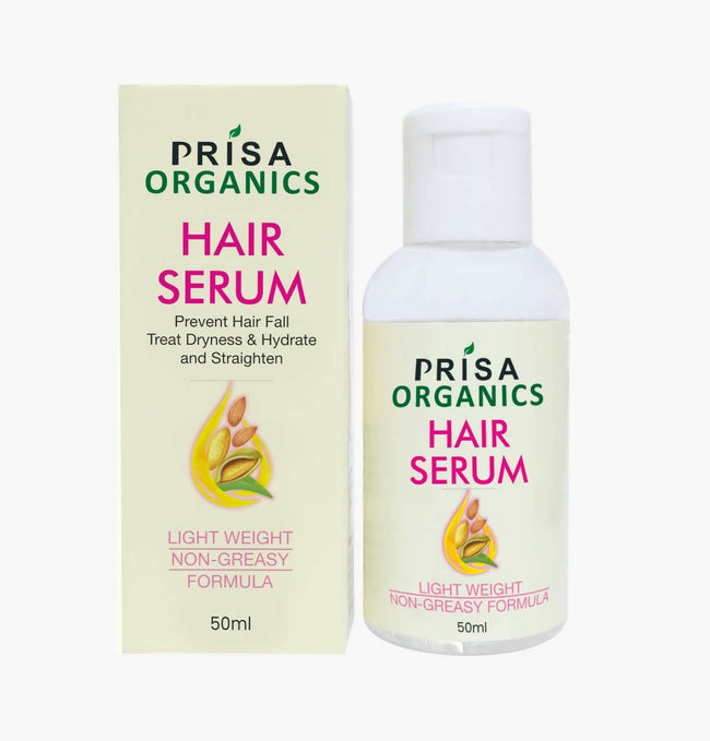 Prisa Organics Hair Serum With Argan Oil & Vitamin E - Promotes Hair Growth, Prevents Hair Loss and Thinning Hover Image
