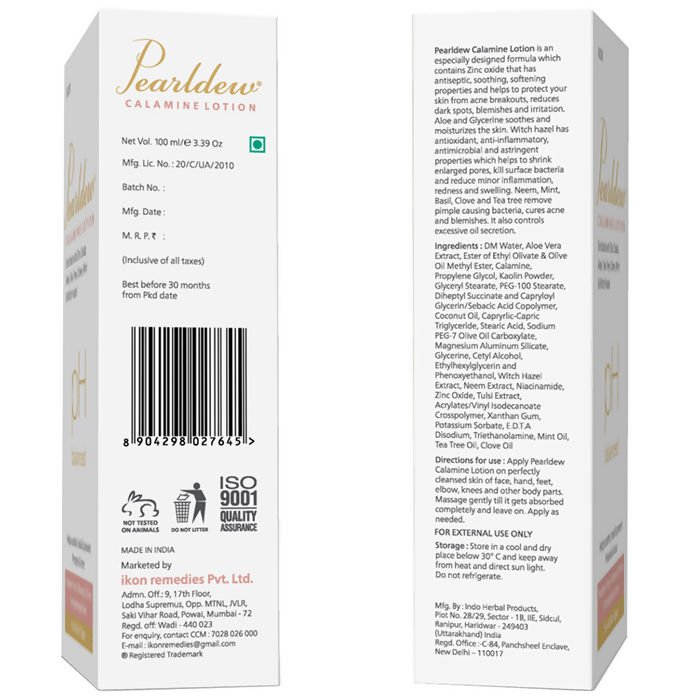 Pearldew Calamine Lotions