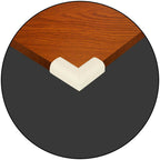 Safe-O-Kid Set of 4 Corner L Shaped Corner Guards for Kids safety- Cream-Small