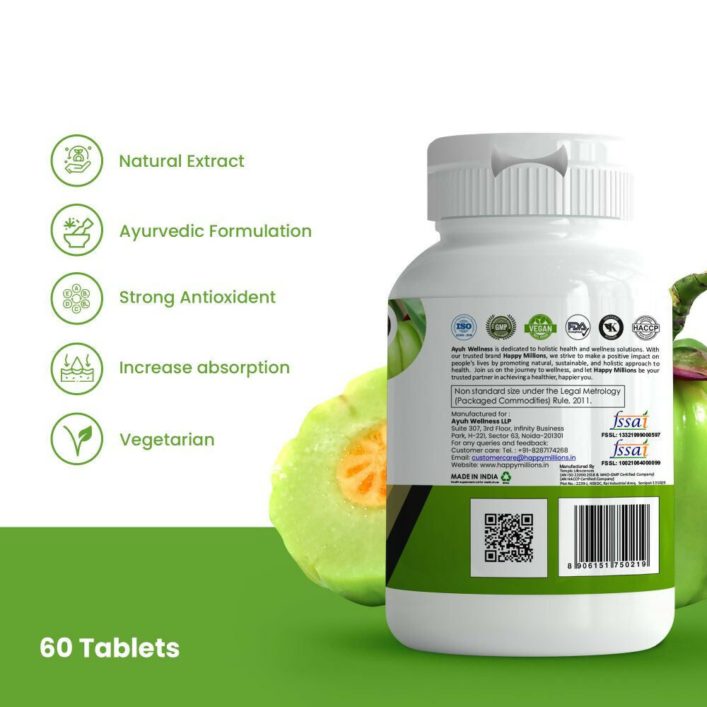 HappyMillions Garcinia & Pepper Weight Loss Tablets