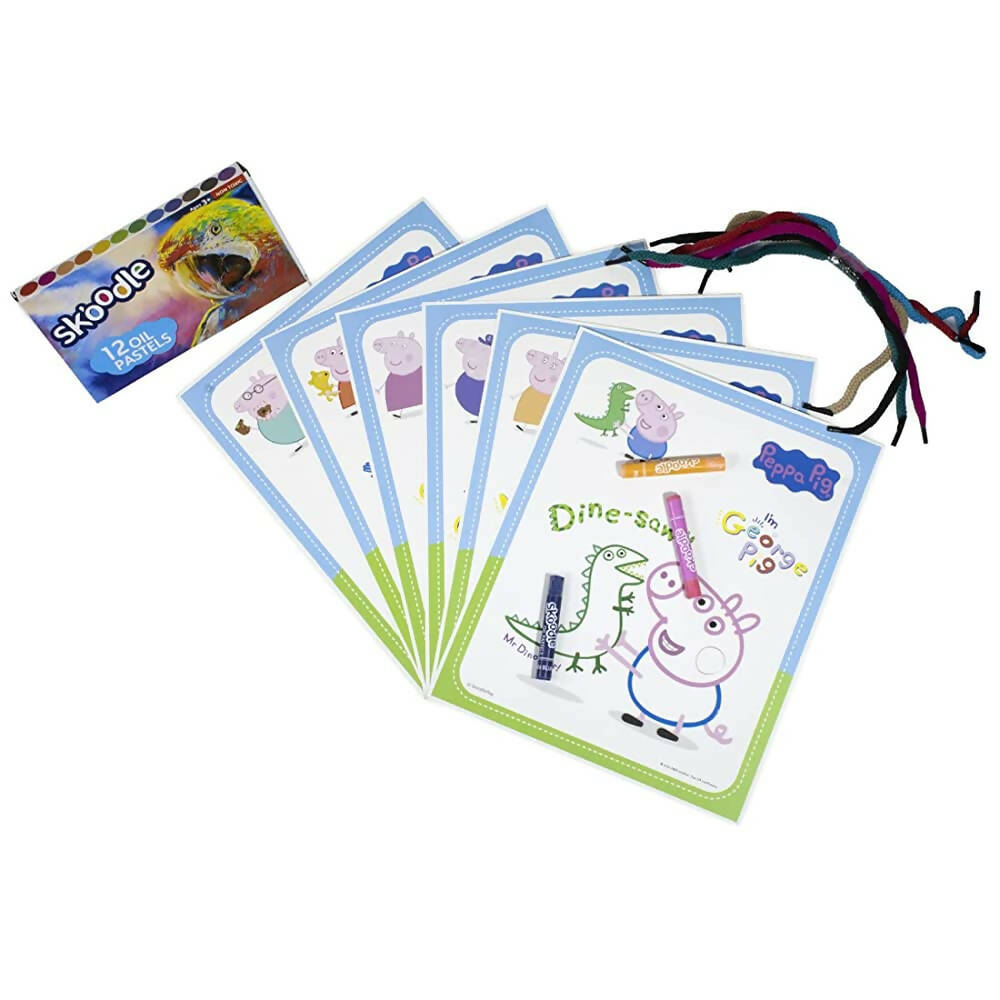 Skoodle Peppa and Family Coloring Frames