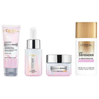 L'Oreal Paris Glycolic Acid Glowing And Protecting CSMS (Cleanser, Serum, Moisturizer, Sunscreen) Regime Kit