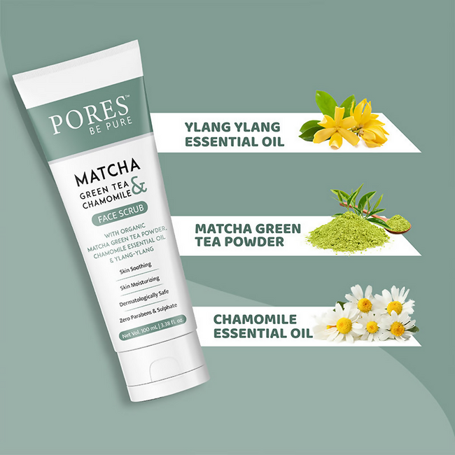 Pores Be Pure Matcha Green Tea Gel Face Scrub Main Image