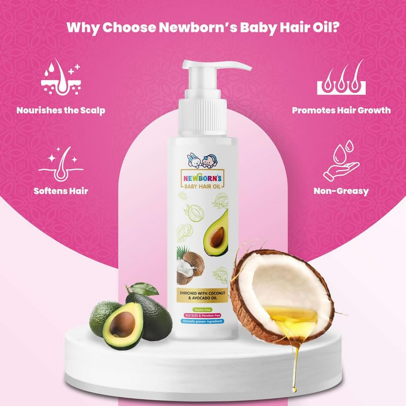 Newborn’s Nourishing Baby Hair Oil