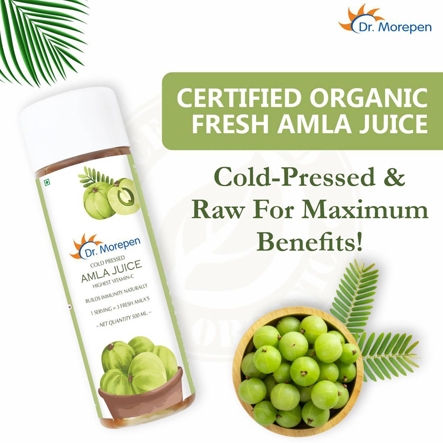 Dr. Morepen Cold Pressed Raw Amla Juice