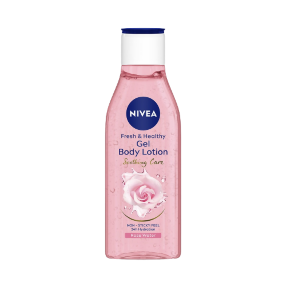 Nivea Fresh & Healthy Rose Water Gel Body Lotion Non Sticky Feel