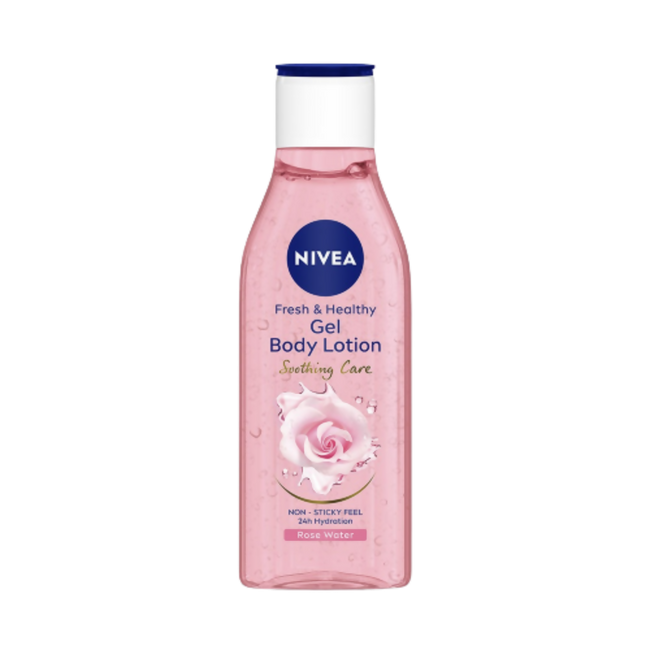 Nivea Fresh & Healthy Rose Water Gel Body Lotion Non Sticky Feel Main Image