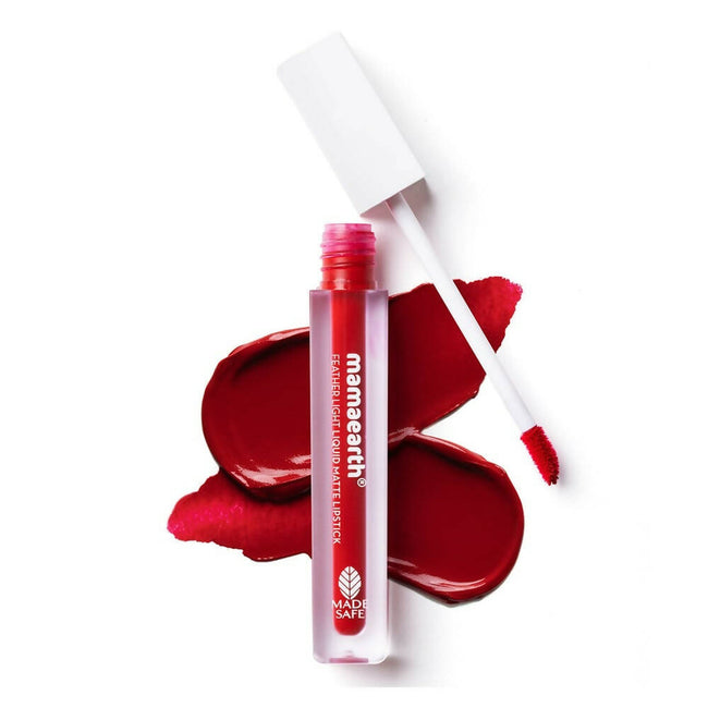 Mamaearth Feather Light Liquid Matte Lipstick - Red Velvet Hover Image