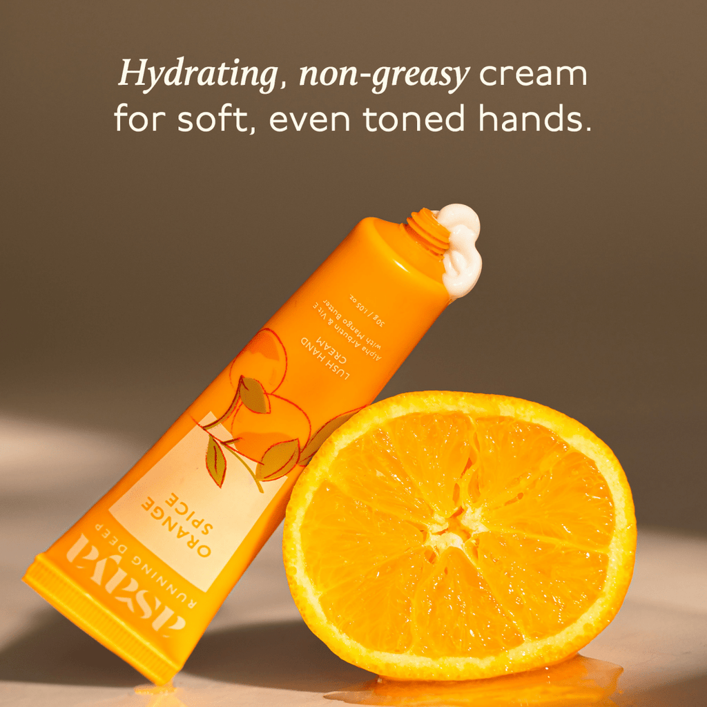Asaya Orange Hand Cream Softens Dry, Rough Hands For Men & Women