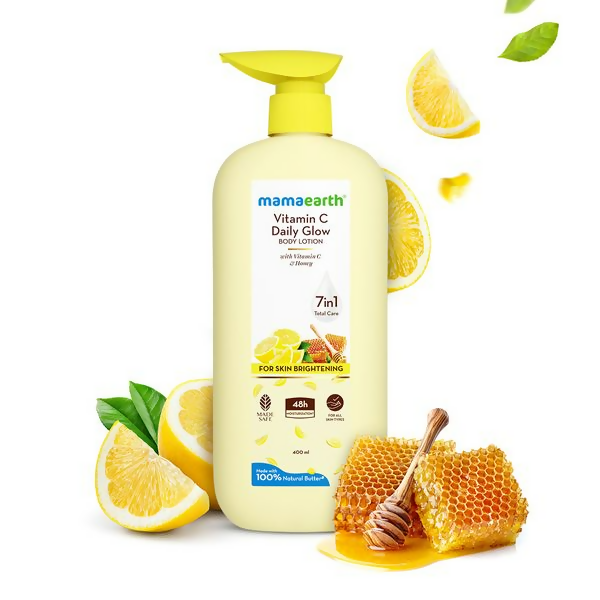 Mamaearth Vitamin C Daily Glow Body Lotion For Skin Brightening