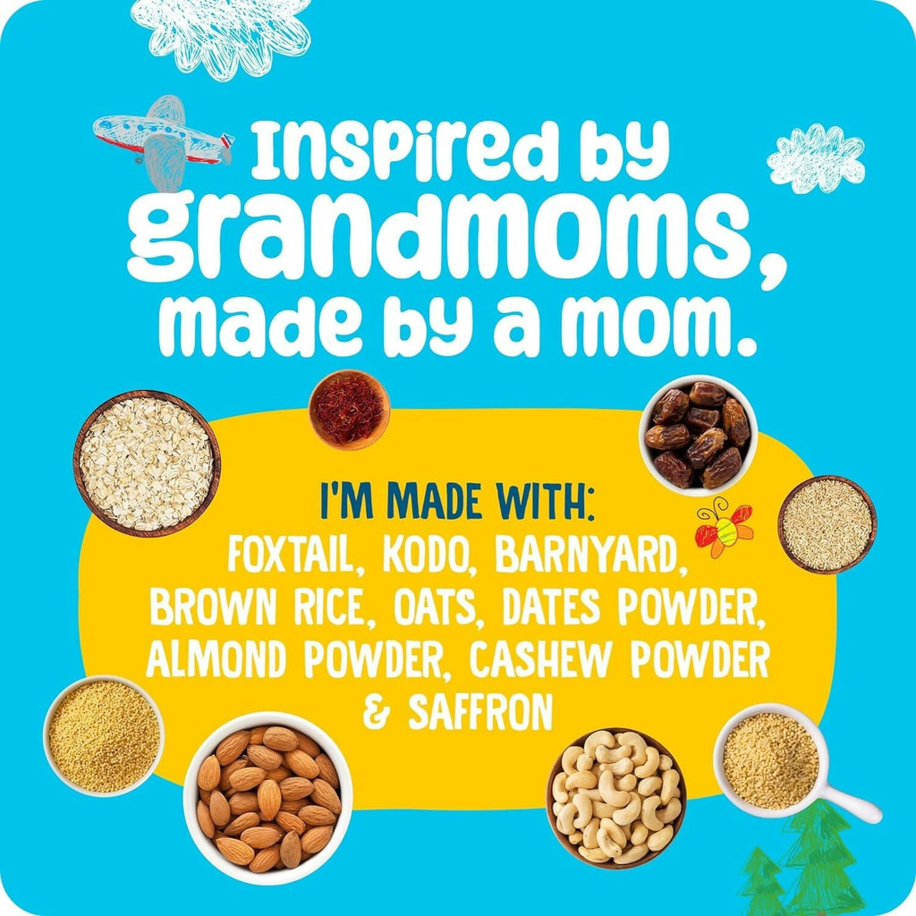 Yogabar Yogababy Oats, Dates & Millet Mix, Healthy Porridge Mix For Infants, Kids