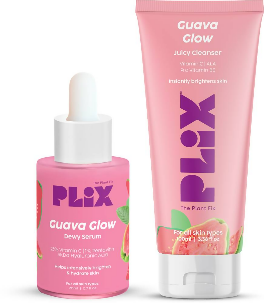 The Plant Fix Plix 23% Vitamin C Guava Face Serum & Vitamin C Guava Juicy Face Wash Combo