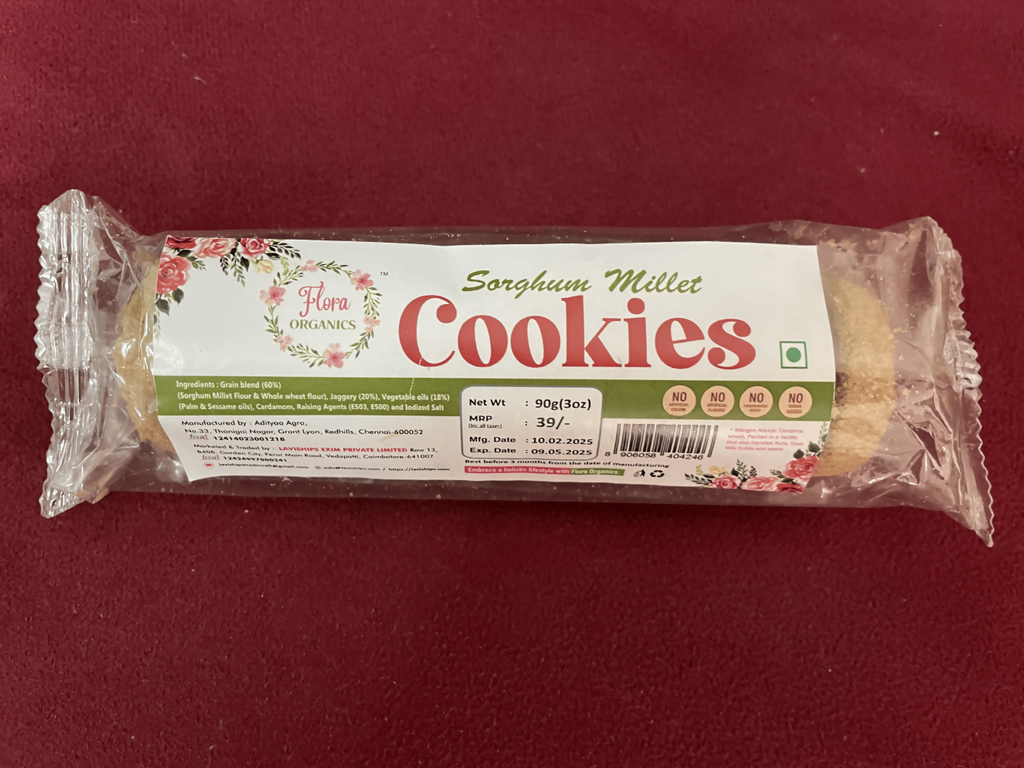 Flora Organics Sorghum Millet Cookies