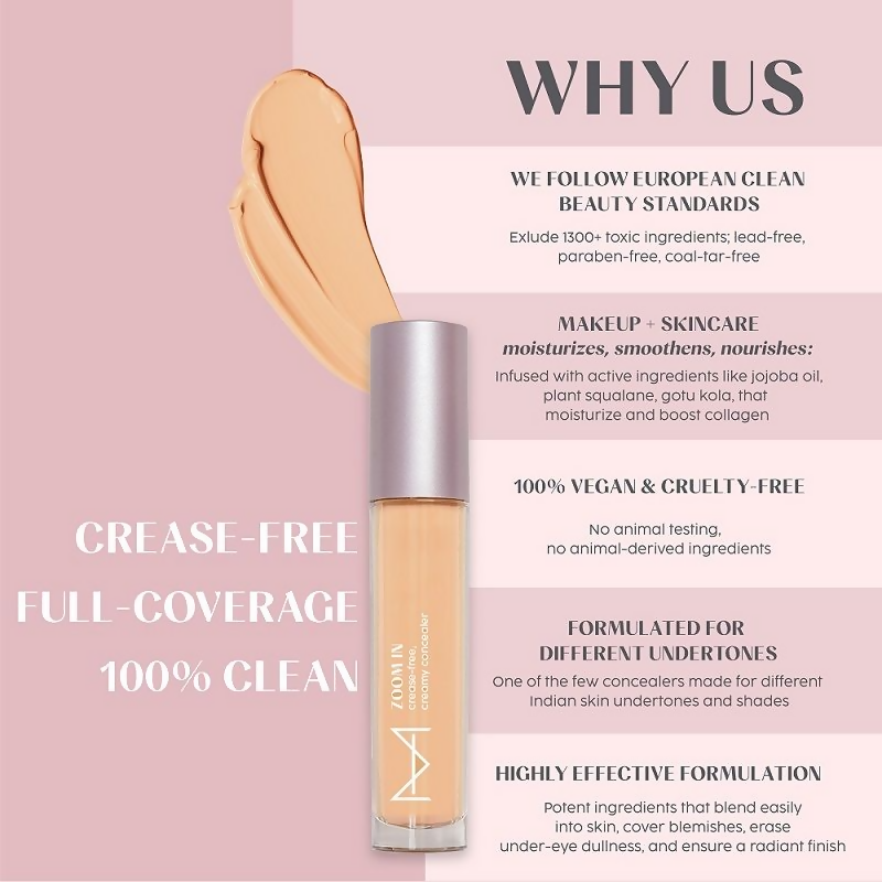 House Of Makeup Zoom In Crease-Free, Creamy Concealer - L01 Light Skin Tone