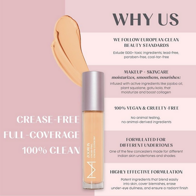 House Of Makeup Zoom In Crease-Free, Creamy Concealer - L01 Light Skin Tone Main Image